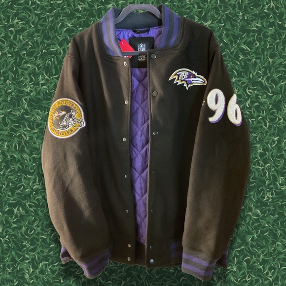 Baltimore Ravens Black Wool Varsity Jacket 
NFL Ultra Game - Picture 1 of 9